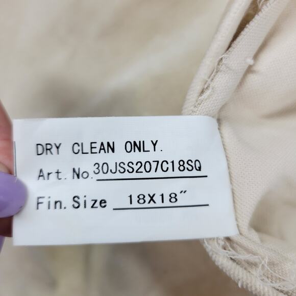 Vtg Handmade Wool Hooked Crab Pillow Cover 18x18 Coastal Nautical Beach Cottage - Picture 10 of 16